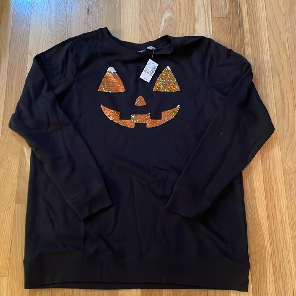 NWT Women’s XXL Children’s Place Flip Sequin 🎃 Face
